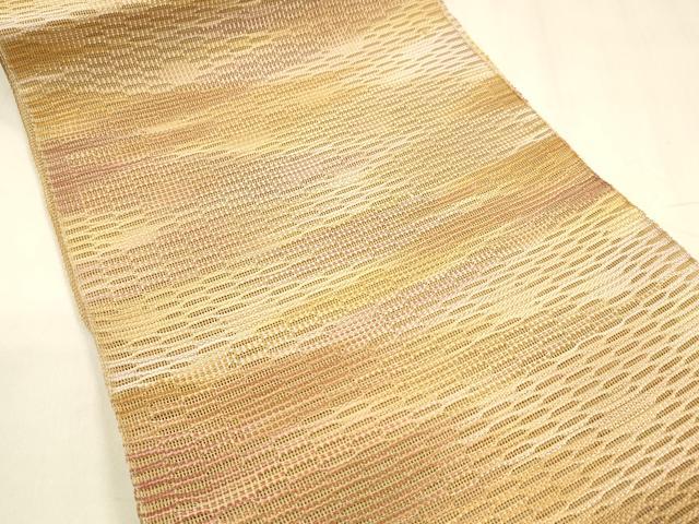 平和屋着物＊夏物 八寸名古屋帯 霞文 正絹 逸品 DABA0044cm