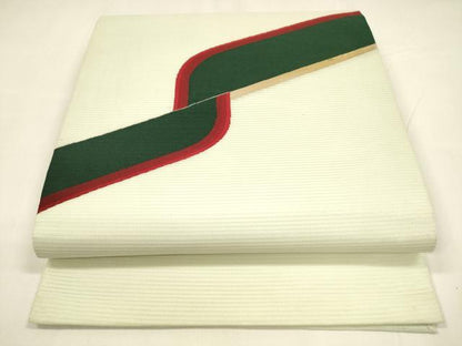 平和屋着物＊夏物 九寸開き名古屋帯 抽象文様 金糸 正絹 逸品 DABA0050cm