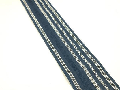 平和屋着物＊夏物 本場筑前博多織 男性 角帯 紗献上 正絹 逸品 DABA0058cm