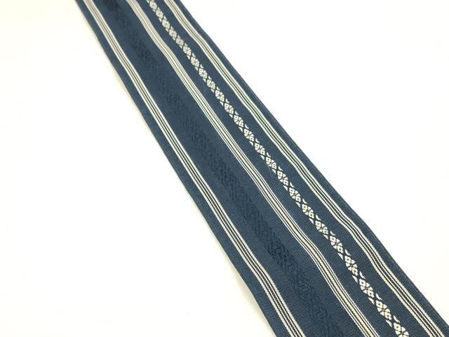 平和屋着物＊夏物 本場筑前博多織 男性 角帯 紗献上 正絹 逸品 DABA0058cm