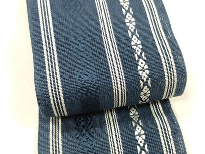 平和屋着物＊夏物 本場筑前博多織 男性 角帯 紗献上 正絹 逸品 DABA0058cm