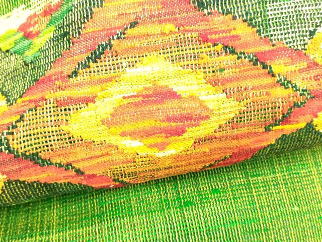 平和屋着物＊夏物 八寸名古屋帯 抽象文様 正絹 逸品 DABA0062cm