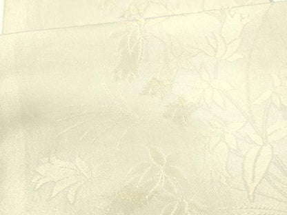 平和屋着物＊夏物 六通柄袋帯 草花文 金糸 正絹 逸品 DABA0065cm