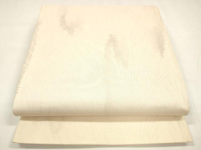 平和屋着物＊夏物 六通柄袋帯 抽象文様 銀糸 正絹 逸品 DABA0076cm