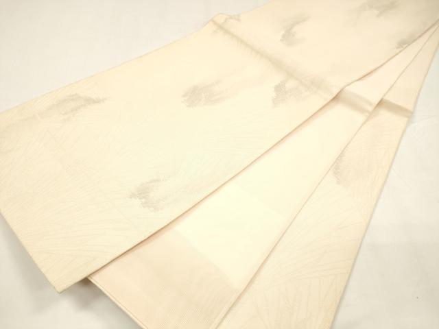 平和屋着物＊夏物 六通柄袋帯 抽象文様 銀糸 正絹 逸品 DABA0076cm