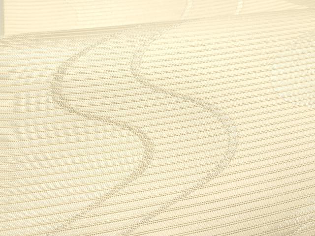 平和屋着物＊夏物 六通柄袋帯 流水文 銀糸 正絹 逸品 DABA0080cm