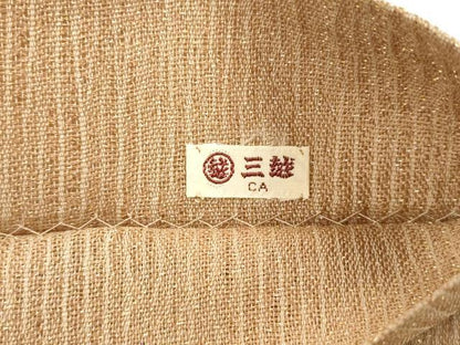 平和屋着物＊夏物 太鼓柄袋帯 総刺繍 抽象文様 金糸 三越扱い 正絹 逸品 DABA0084cm