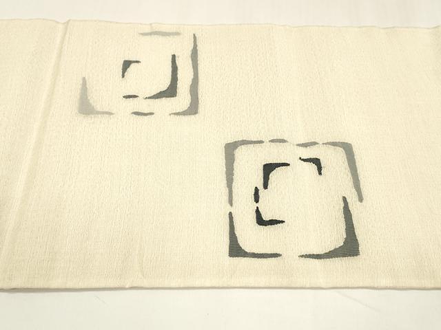 平和屋着物＊夏物 太鼓柄 京袋帯 抽象文様 金銀糸 正絹 逸品 DABA0085cm