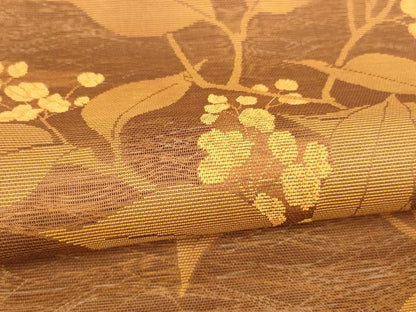平和屋着物＊夏物 つけ帯 枝花文 正絹 逸品 DABA0090cm
