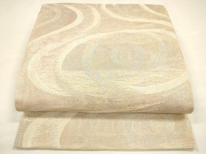 平和屋着物＊夏物 六通柄袋帯 流水文 銀糸 正絹 逸品 DABA0094cm