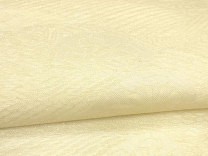 平和屋着物＊夏物 六通柄袋帯 流水片輪車文 銀糸 正絹 逸品 DABA0095cm