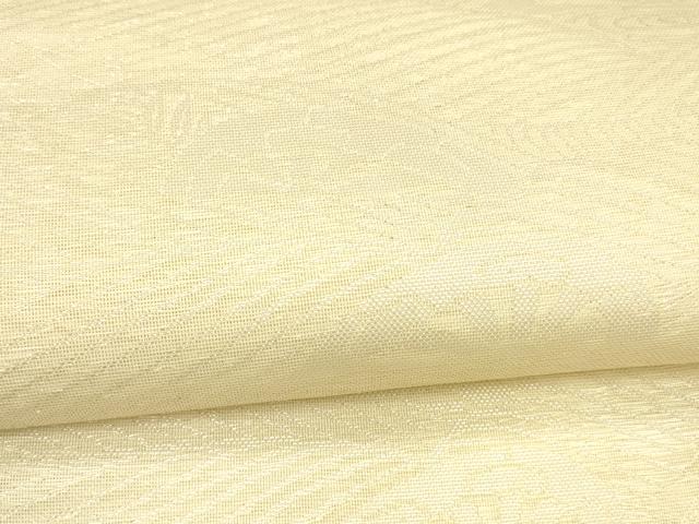 平和屋着物＊夏物 六通柄袋帯 流水片輪車文 銀糸 正絹 逸品 DABA0095cm