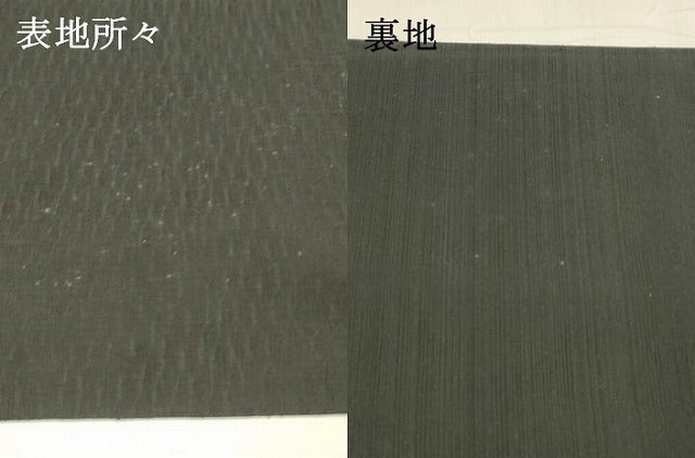 平和屋着物▽スリーシーズン 春夏秋 太鼓柄袋帯 すくい織 流水草花文 黒地 金銀糸 正絹 逸品 DABA0099cm