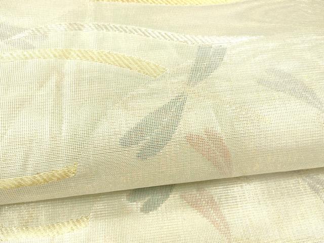 平和屋着物＊夏物 六通柄袋帯 蜻蛉文 金銀糸 引箔 正絹 逸品 DABA0100cm