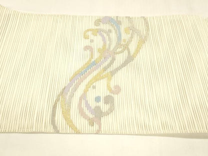 平和屋着物＊夏物 絽綴れ 太鼓柄袋帯 流水文 金銀糸 正絹 逸品 DABA0101cm