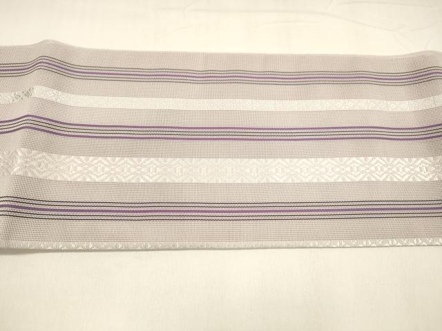 平和屋着物＊夏物 本場筑前博多織 つけ帯 紗献上 正絹 逸品 DABA0105cm