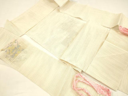 平和屋着物＊夏物 絽綴れ つけ帯 草花文 金銀糸 正絹 逸品 DABA0106cm