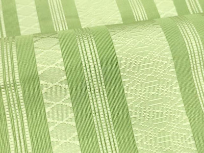 平和屋着物＊夏物 本場筑前博多織 つけ帯 紗献上 若葉色 正絹 逸品 DABA0107cm