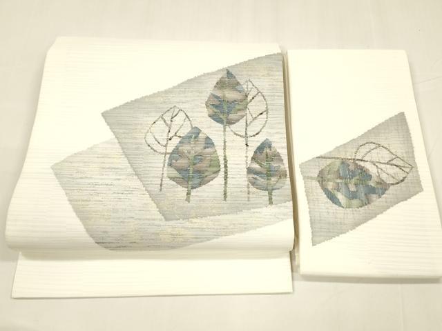 平和屋着物＊夏物 つけ帯 枝葉文 DABA0108cm