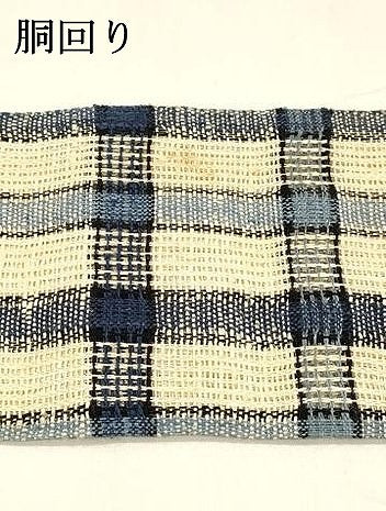 平和屋着物＊夏物 八寸名古屋帯 格子 DABA0114cm