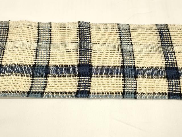 平和屋着物＊夏物 八寸名古屋帯 格子 DABA0114cm