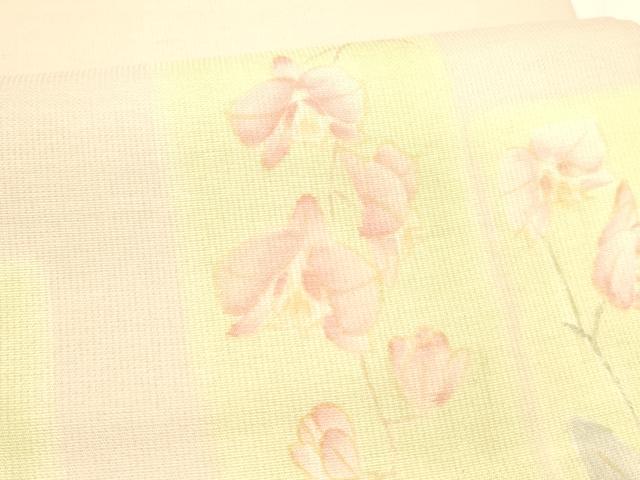 平和屋着物＊夏物 太鼓柄袋帯 枝花文 正絹 逸品 DABA0115cm