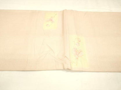平和屋着物＊夏物 太鼓柄袋帯 枝花文 正絹 逸品 DABA0115cm