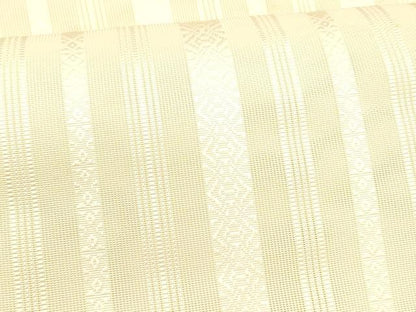平和屋着物＊夏物 本場筑前博多織 八寸名古屋帯 紗献上 肌色 正絹 逸品 DABA0127cm