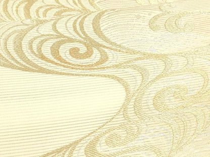 平和屋着物＊夏物 六通柄袋帯 流水文 金銀糸 正絹 逸品 DABA0129cm