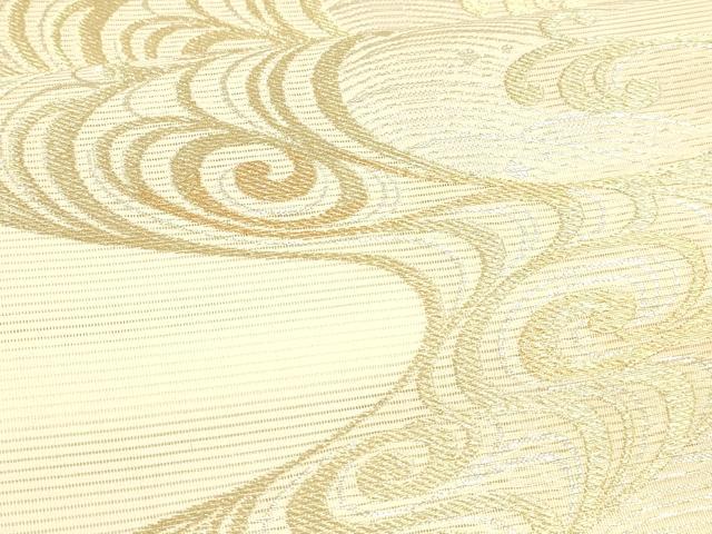平和屋着物＊夏物 六通柄袋帯 流水文 金銀糸 正絹 逸品 DABA0129cm