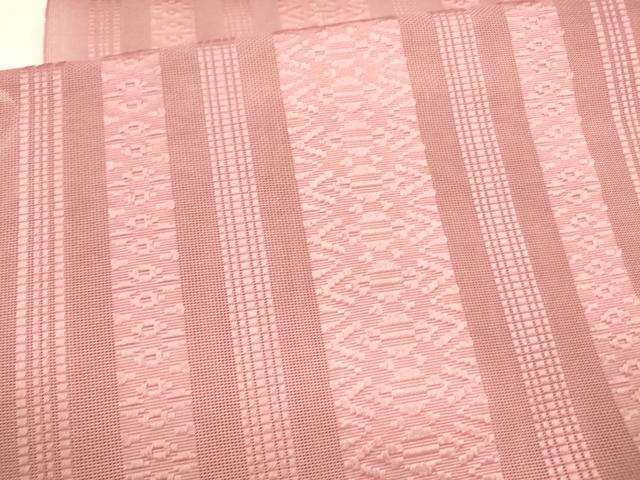 平和屋着物＊夏物 博多織 八寸名古屋帯 献上 長春色 DABA0135cm