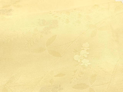 平和屋着物＊夏物 九寸名古屋帯 草花文 金糸 正絹 逸品 DABA0137cm