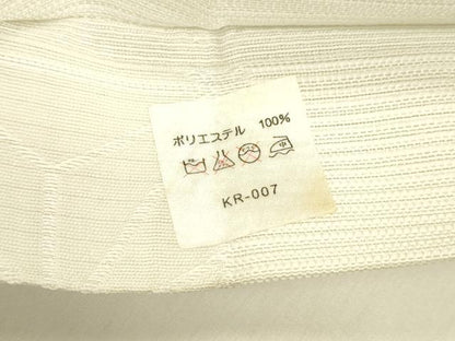平和屋着物＊夏物 全通柄 京袋帯 麻の葉文様 白緑色 DABA0160cm
