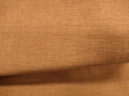 平和屋着物●つけ帯 紬地 唐茶色 正絹 逸品 DABA0183cm