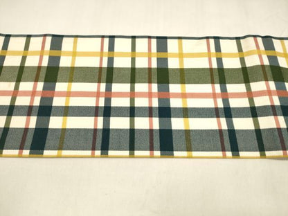 平和屋着物●全通柄九寸名古屋帯　格子　正絹　逸品　DABA0203cm