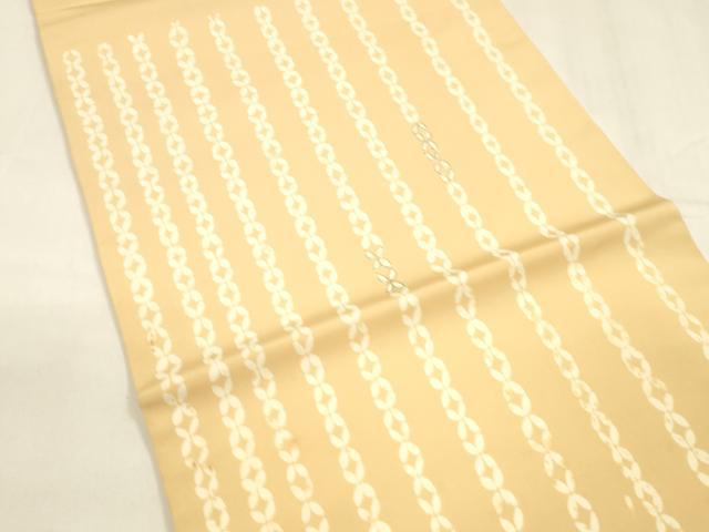 平和屋着物●塩瀬　つけ帯　七宝文　金彩　正絹　逸品　DABA0211cm