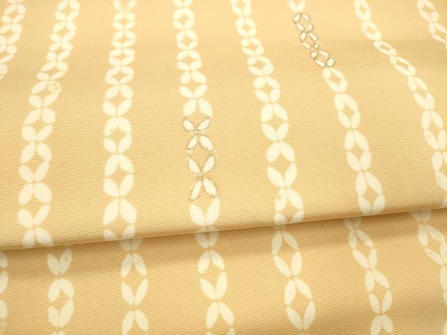 平和屋着物●塩瀬　つけ帯　七宝文　金彩　正絹　逸品　DABA0211cm