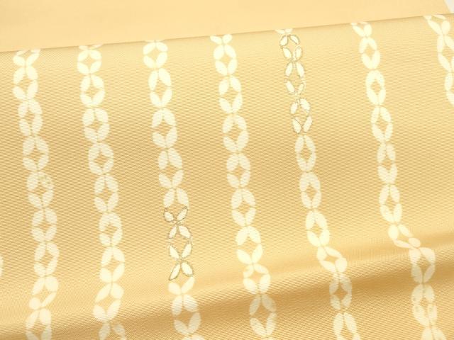 平和屋着物●塩瀬　つけ帯　七宝文　金彩　正絹　逸品　DABA0211cm