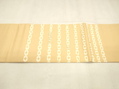 平和屋着物●塩瀬　つけ帯　七宝文　金彩　正絹　逸品　DABA0211cm