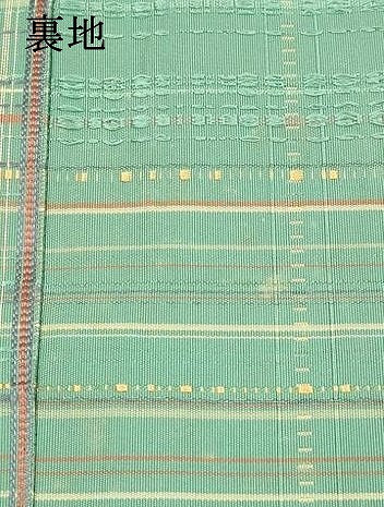 平和屋着物●本場筑前博多織 八寸名古屋帯 格子 三越扱い 正絹 逸品 DABA0213cm