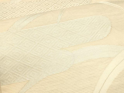 平和屋着物＊夏物 六通柄袋帯 草葉文 銀糸 やまと誂製 正絹 逸品 DABA0228cm