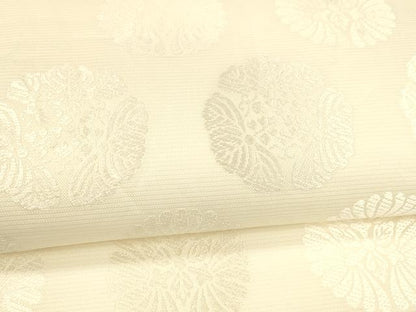 平和屋着物＊夏物　六通柄袋帯　唐織　舞花文　正絹　逸品　DABA0231cm