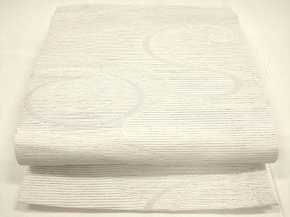 平和屋着物＊夏物 六通柄 京袋帯 流水文 銀糸 DABA0233cm