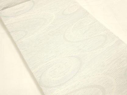 平和屋着物＊夏物 六通柄 京袋帯 流水文 銀糸 DABA0233cm