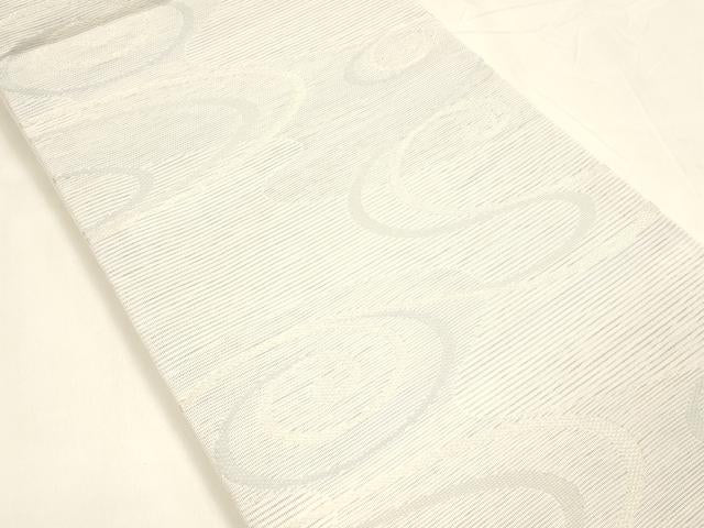 平和屋着物＊夏物 六通柄 京袋帯 流水文 銀糸 DABA0233cm