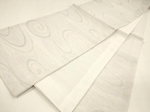 平和屋着物＊夏物 六通柄 京袋帯 流水文 銀糸 DABA0233cm