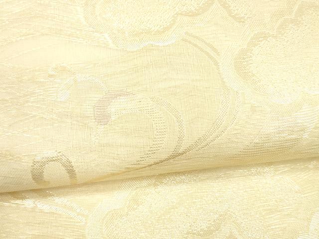平和屋着物＊夏物 六通柄袋帯 流水雲文 金糸 正絹 逸品 DABA0235cm