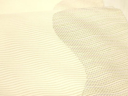 平和屋着物＊夏物 六通柄袋帯 抽象文様 銀糸 正絹 逸品 DABA0241cm
