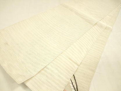 平和屋着物＊夏物 絽綴れ 太鼓柄袋帯 枝花文 正絹 逸品 DABA0242cm