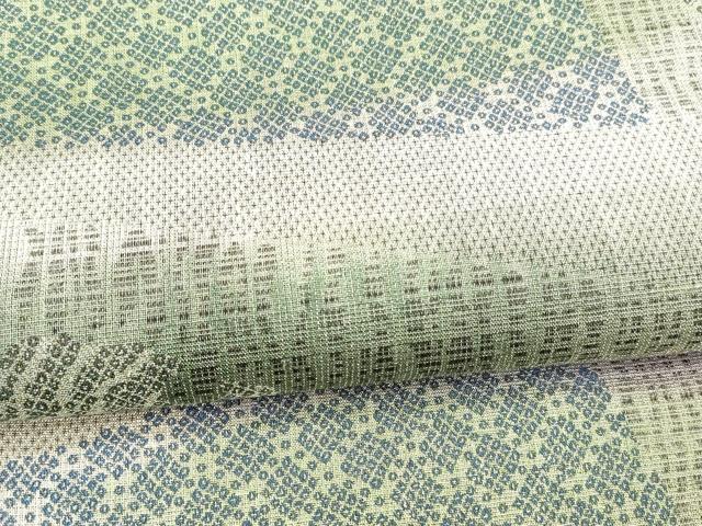平和屋着物▽西陣 京藝謹製 スリーシーズン 春夏秋 両面 全通柄袋帯 鹿の子文 鱗文 金銀糸 証紙付き 正絹 逸品 DABA0243cm